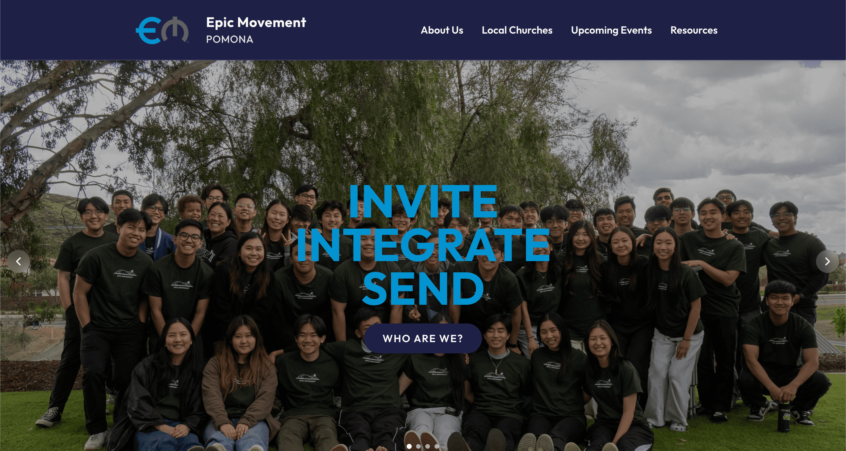 Epic Pomona Website preview